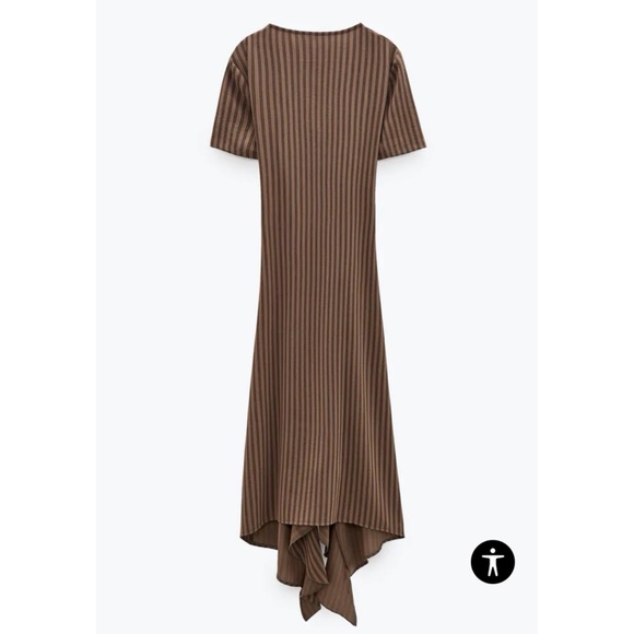 ZARA Ruffled Ruched Dress - Picture 5 of 6